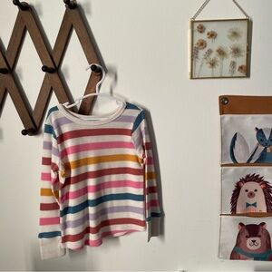 Toddler girls 4T striped long sleeve shirt